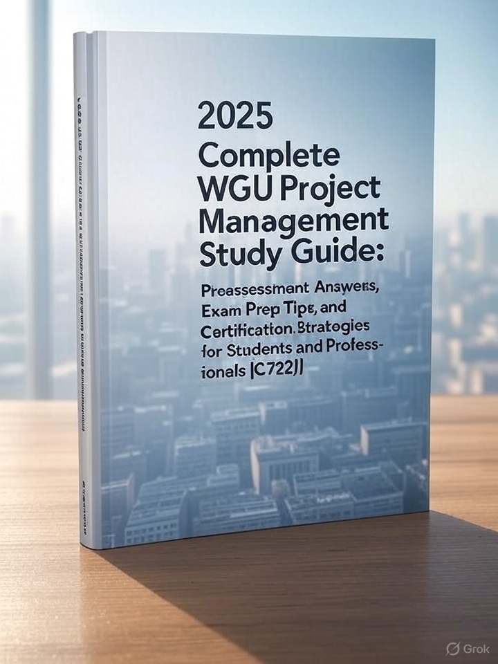 Project Management Studies 2025 Complete WGU Project Management Study Guide: Preassessment Answers ...