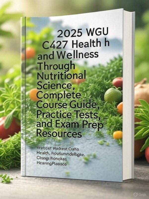 WGU C427 Nutritional Science