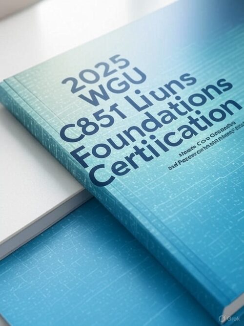 WGU C851 Linux Foundations