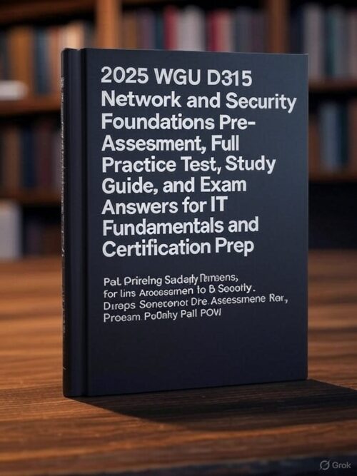 WGU D315 Pre-Assessment