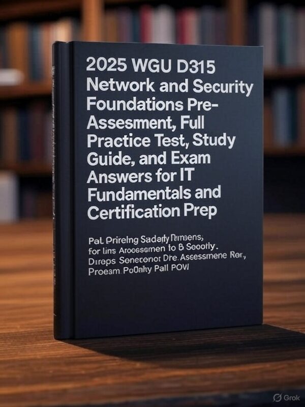 WGU D315 Pre-Assessment