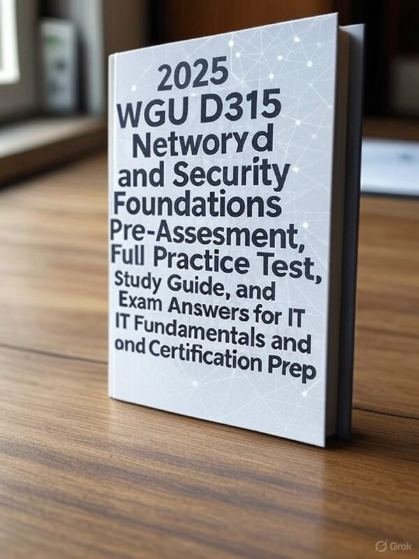 WGU D315 Pre-Assessment