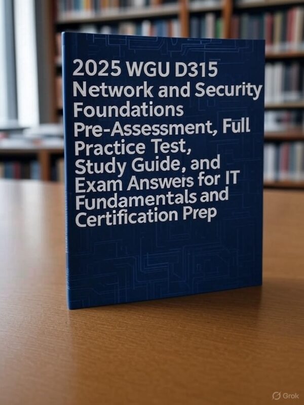 WGU D315 Pre-Assessment
