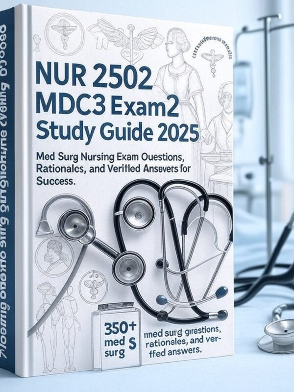 NUR 2502 MDC3 Exam 2 Study Guide 2025