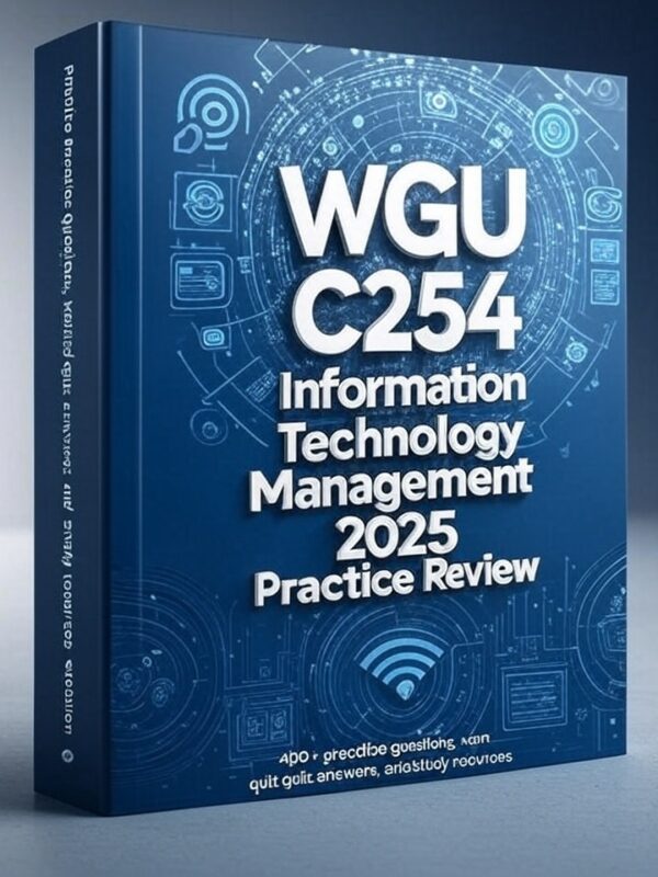 WGU C254 Exam