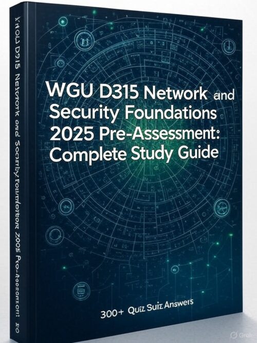 WGU D315 Pre-Assessment 2025
