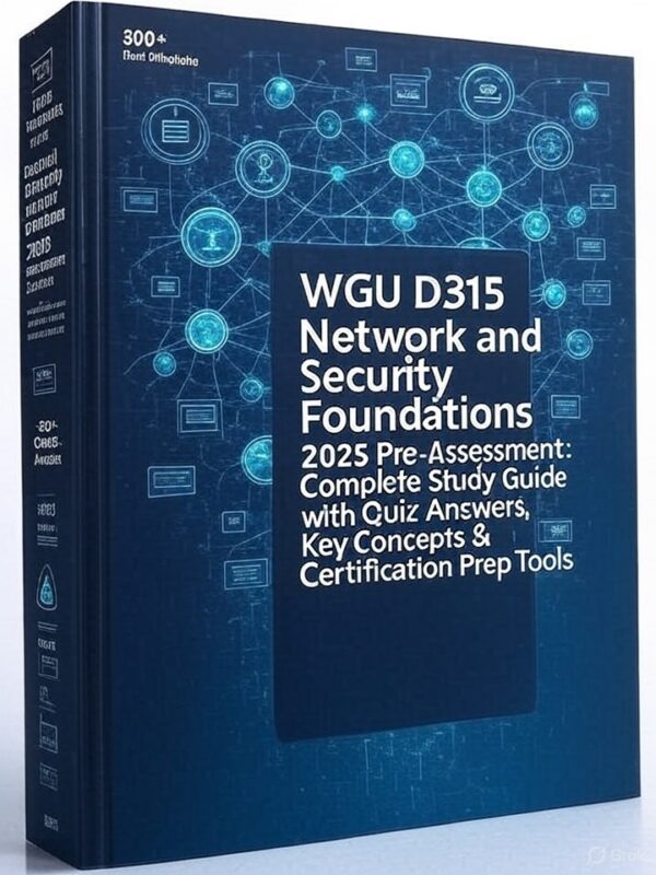 WGU D315 Pre-Assessment 2025