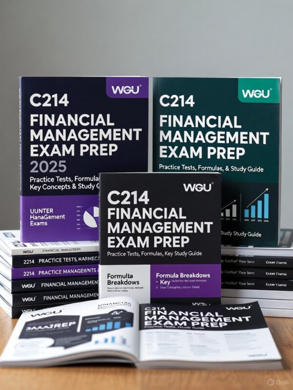 WGU C214 Financial Management exam
