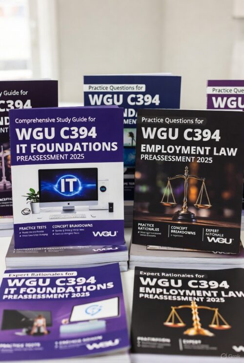 WGU C394 preassessment