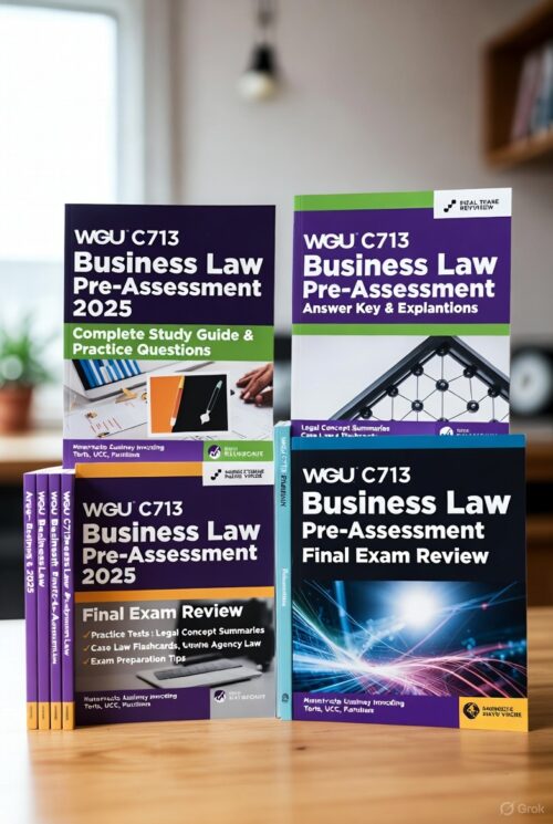 WGU C713 pre-assessment