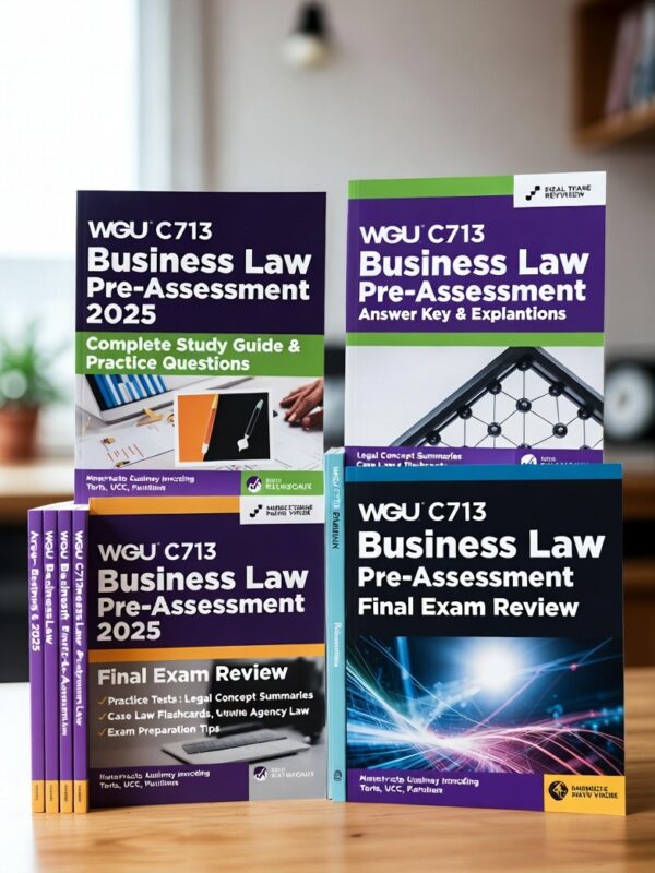 WGU C713 pre-assessment