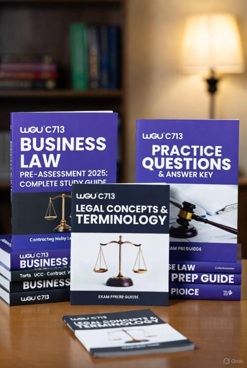 WGU C713 pre-assessment