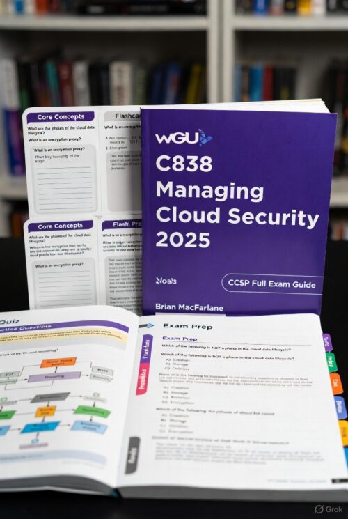 WGU C838 Managing Cloud Security