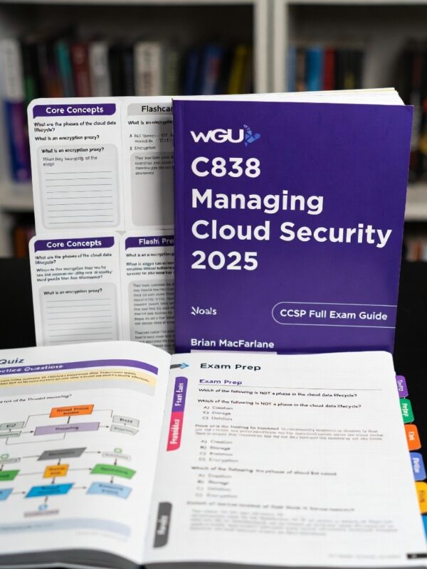 WGU C838 Managing Cloud Security