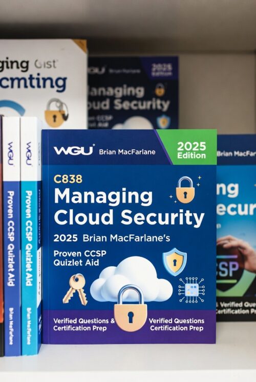 WGU C838 Managing Cloud Security 2025: