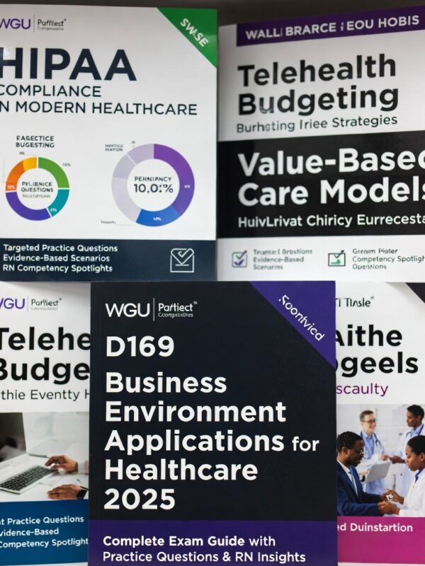 WGU D169 Business Environment Applications for Healthcare 2025