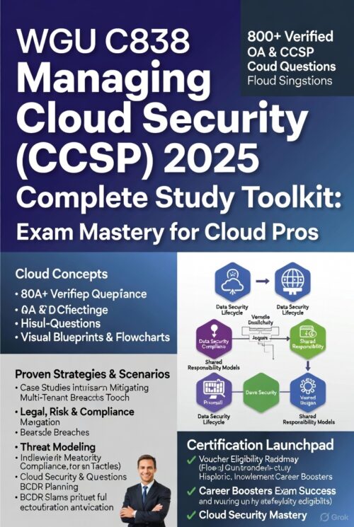 WGU C838 Managing Cloud Security