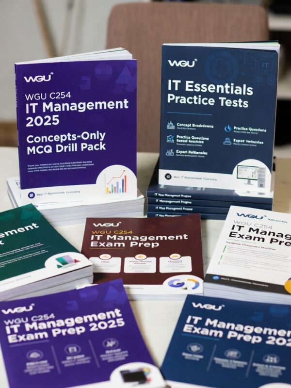 WGU C254 in 2025 with 250+ real-exam questions