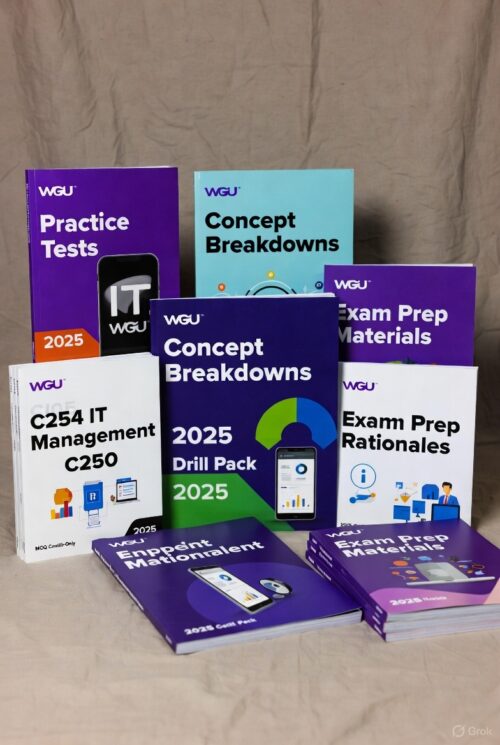 WGU C254 in 2025 with 250+ real-exam questions