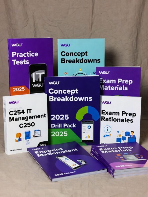 WGU C254 in 2025 with 250+ real-exam questions