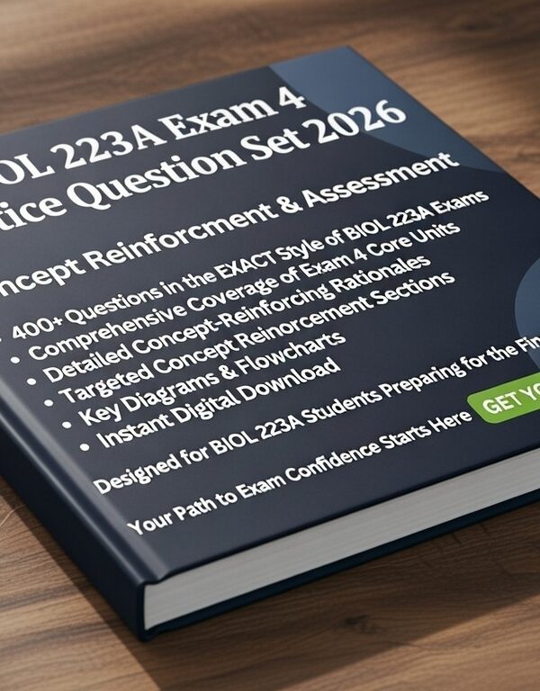 BIOL 223A Exam 4 in 2026