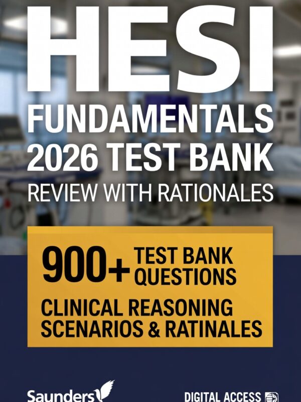 HESI Fundamentals 2026! 900+ realistic test bank questions