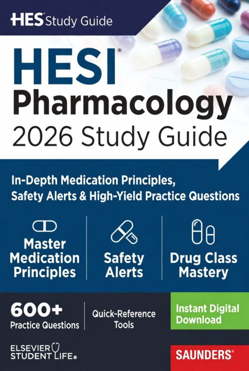 HESI Pharmacology 2026! In-depth medication principles