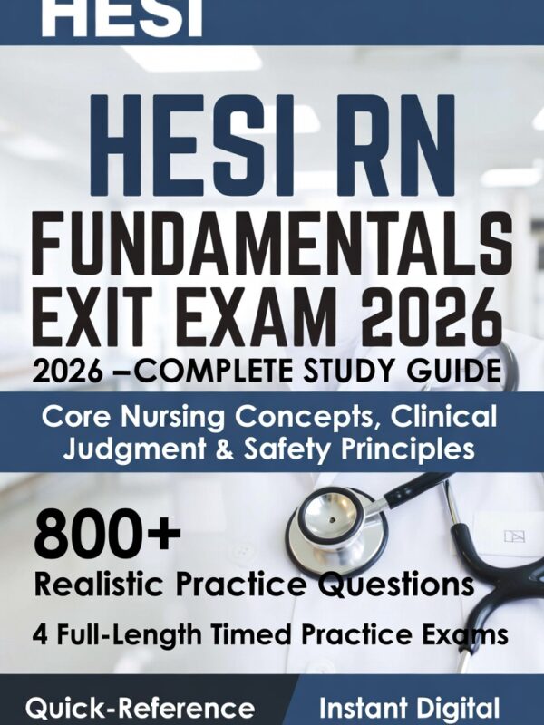 2026 HESI RN Fundamentals Exit! Core concepts