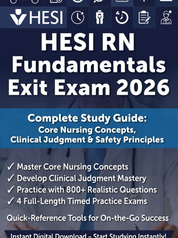 2026 HESI RN Fundamentals Exit! Core concepts