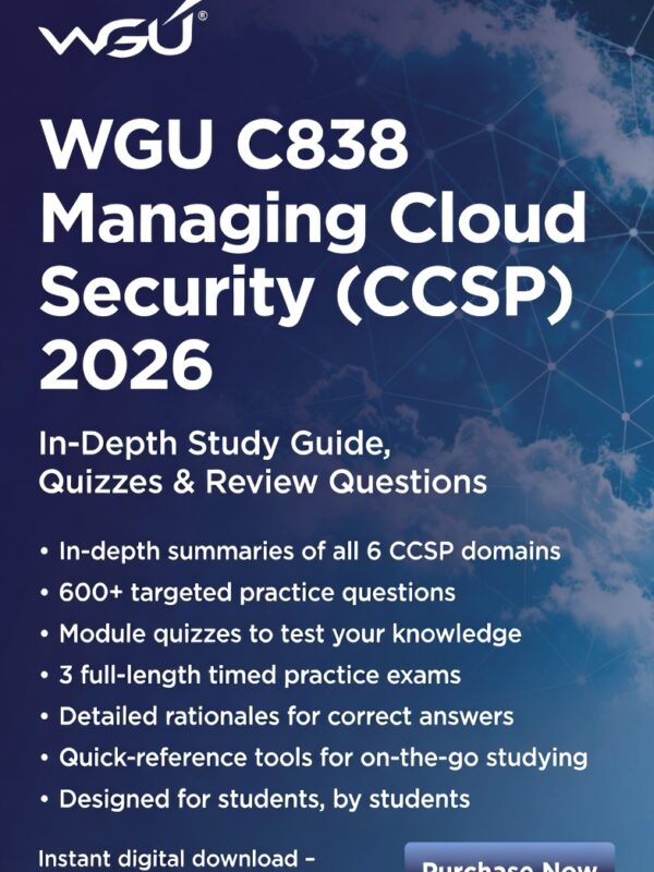 WGU C838 in 2026