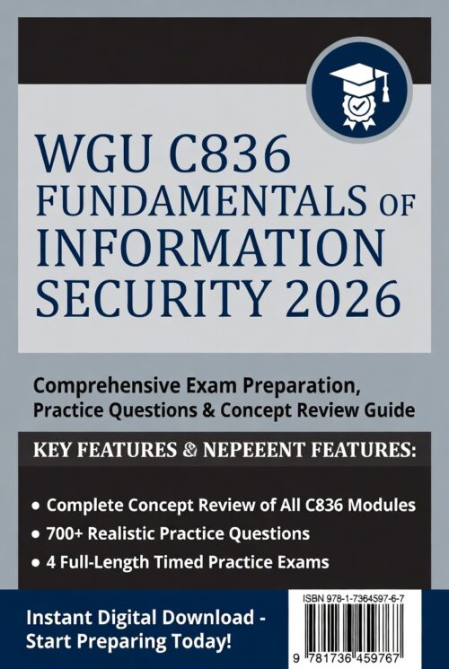 WGU C836 in 2026! Comprehensive review + 700+ practice questions