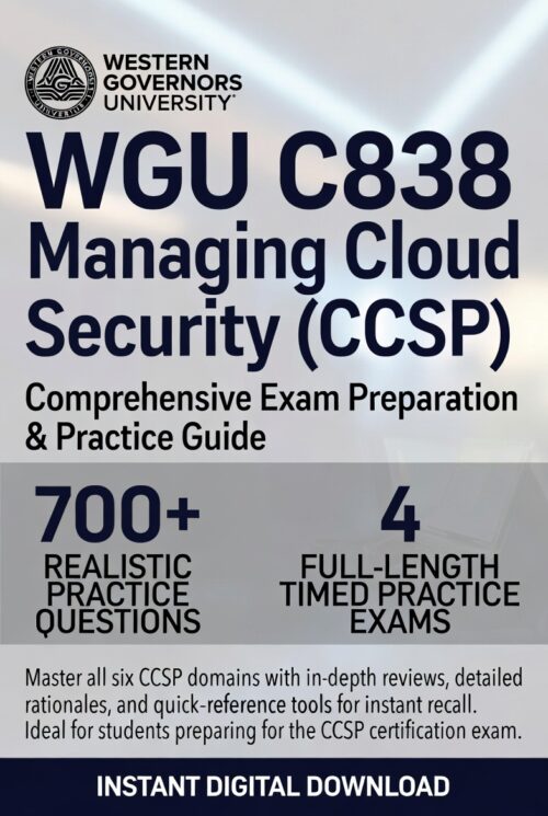 WGU C838 in 2026