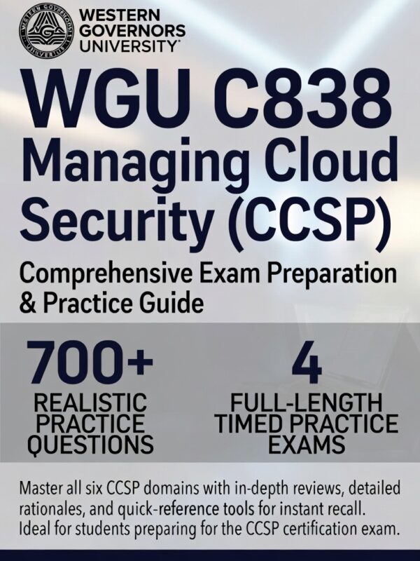 WGU C838 in 2026
