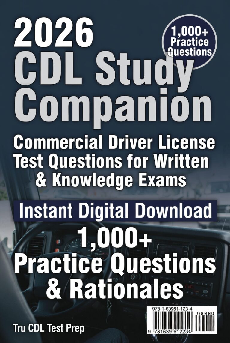 2026 CDL Study Companion – Commercial Driver License Test Questions for ...
