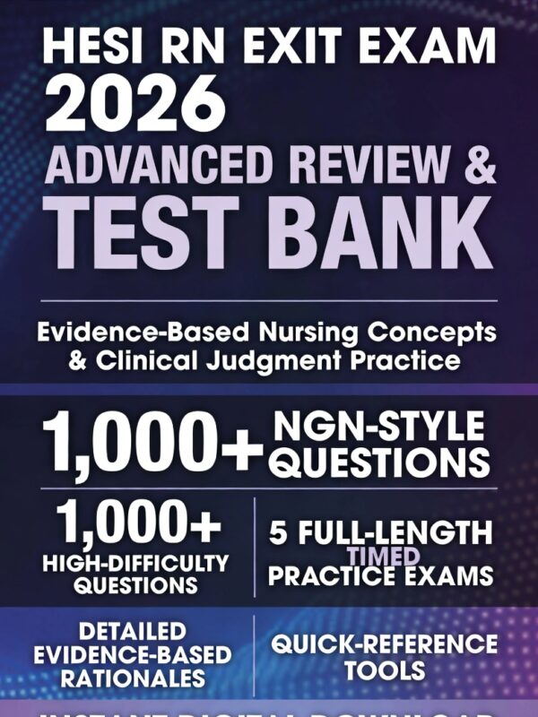 2026 HESI RN Exit! Advanced evidence-based review