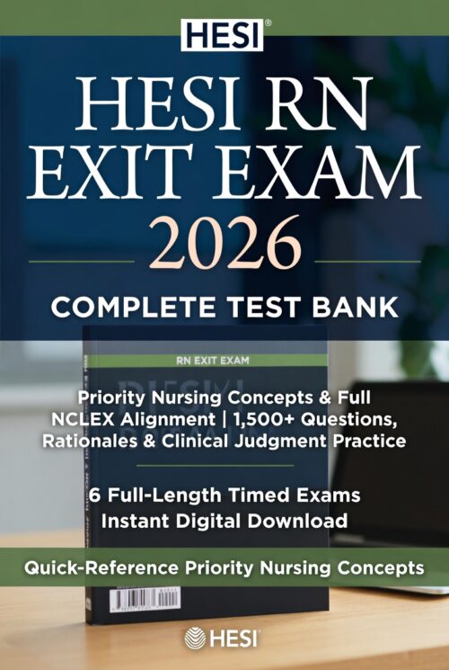 2026 HESI RN Exit test bank