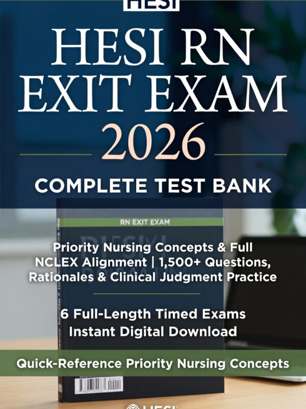 2026 HESI RN Exit test bank