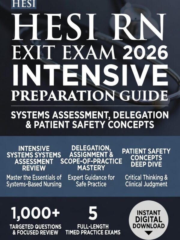 2026 HESI RN Exit safety mastery