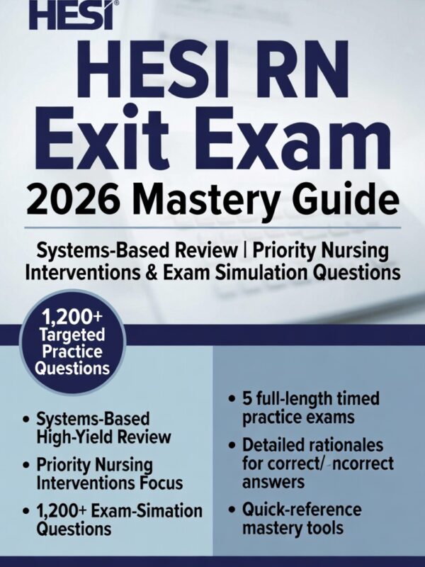 2026 HESI RN Exit mastery