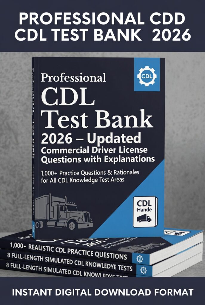 Professional CDL Test Bank 2026 – Updated Commercial Driver License ...
