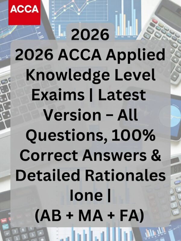 2026 ACCA Applied Knowledge (AB + MA + FA)! Latest full exams