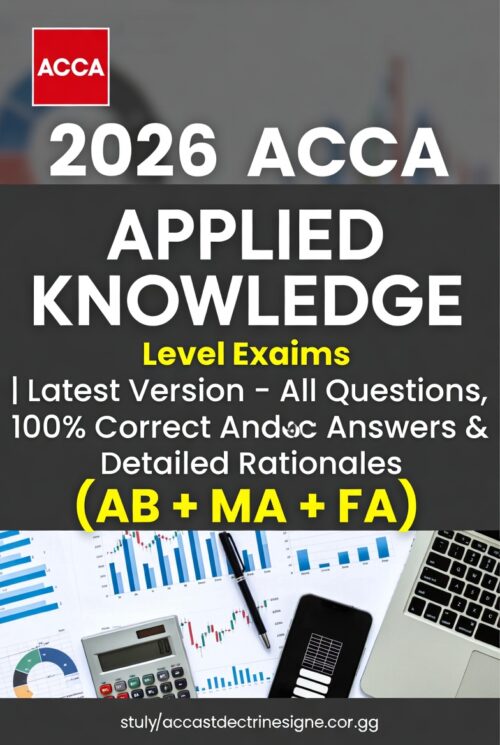 2026 ACCA Applied Knowledge (AB + MA + FA)! Latest full exams