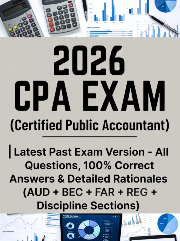 2026 Certified Public Accountant Exam New Latest Version