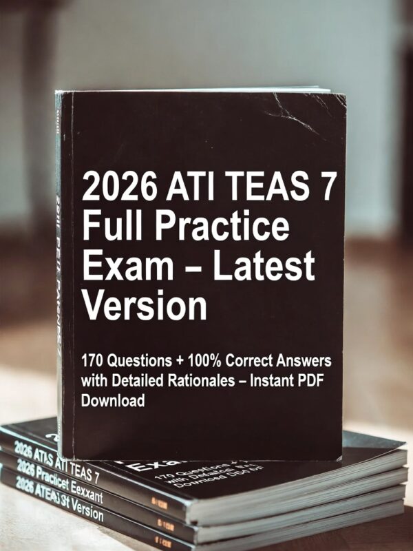 2026 ATI TEAS 7! Full 170-question mock exam