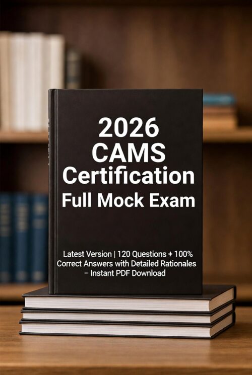 2026 CAMS exam first time