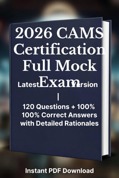 2026 CAMS exam first time