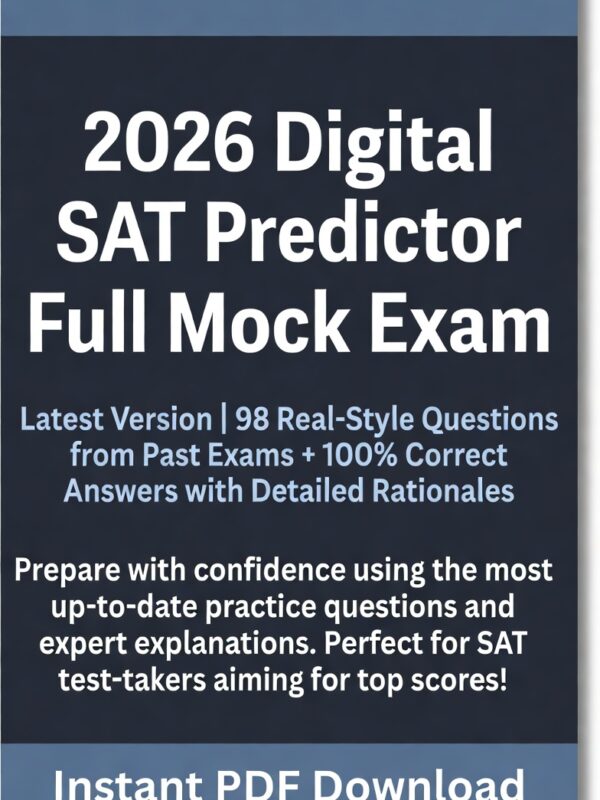 2026 Digital SAT score accurately