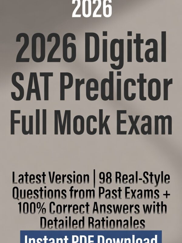 2026 Digital SAT score accurately