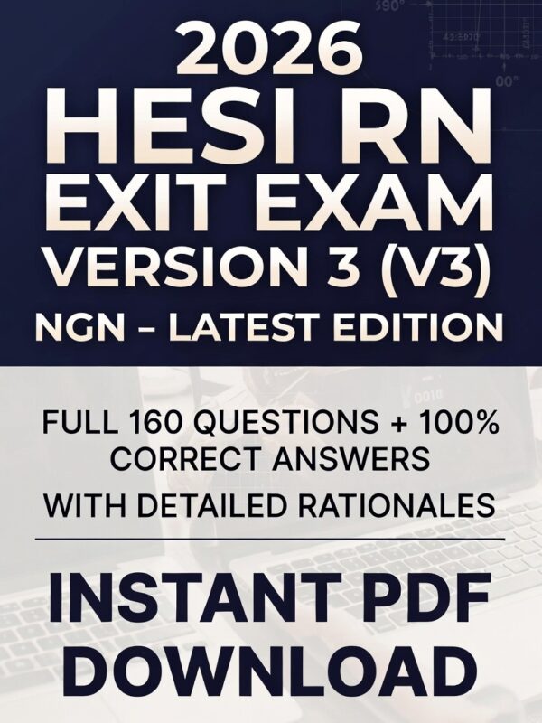2026 HESI RN Exit Exam V3 NGN