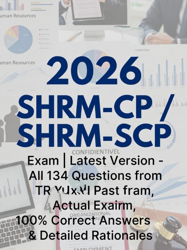 2026 SHRM-CP / SHRM-SCP Exam